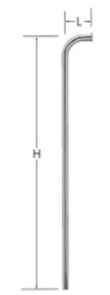 画像1: ロータンク用つば付き給水Ｌ管(670F) (1)