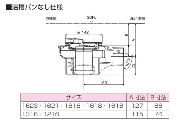 画像1: PANASONIC  浴槽パンなし　トラップ(L)　GYB3115 (1)