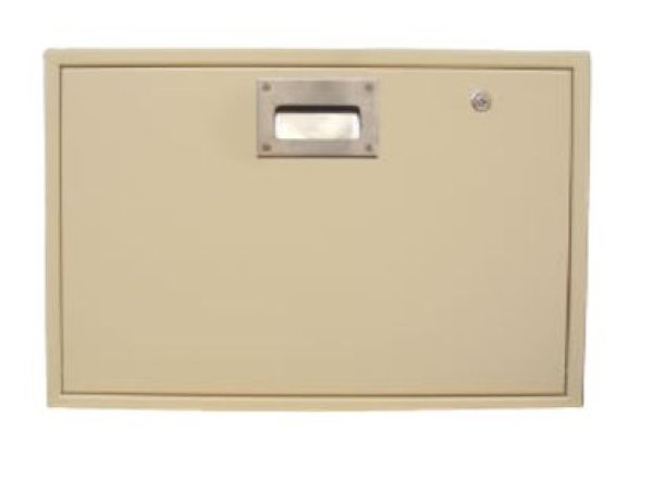 画像1: SB60-3(K) 鋼板製壁用露出メーターボックス　鍵付鍵ナシ　アウス (1)