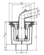 画像3: 洗濯機パン用排水トラップ縦型アイボリ－・横型透明　【A5】PDT-W/PDT-SW横型 (3)