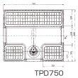 画像3: TPD 640-700-750X640角　洗濯機パンドラム式タイプ　【A5】 (3)