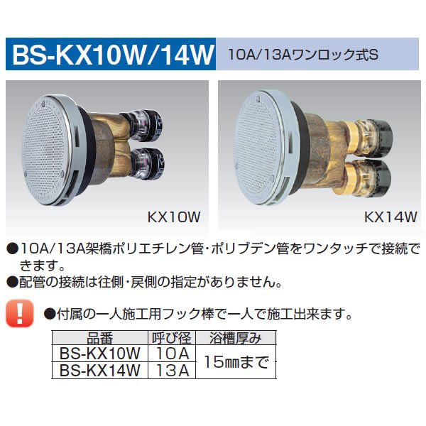 画像1: 無極性循環アダプタ－　ワンロック式Ｓ   BS-KX10W/14W (1)